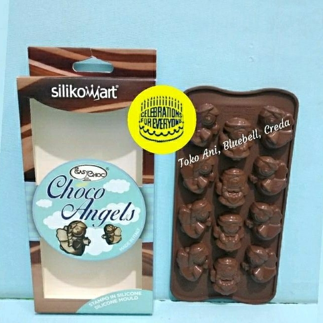 Jual Silikomart Silicone Easychoc / Chocolate Mold , Choco Angels 12 ...