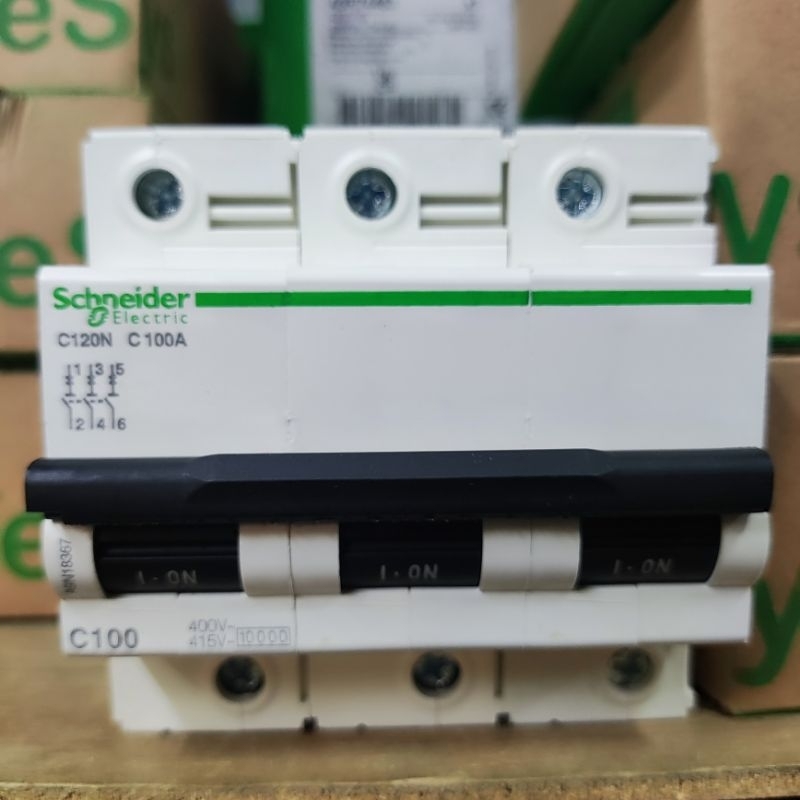 Jual MCB C120N 3P 100A SCHNEIDER ELECTRIC | Shopee Indonesia