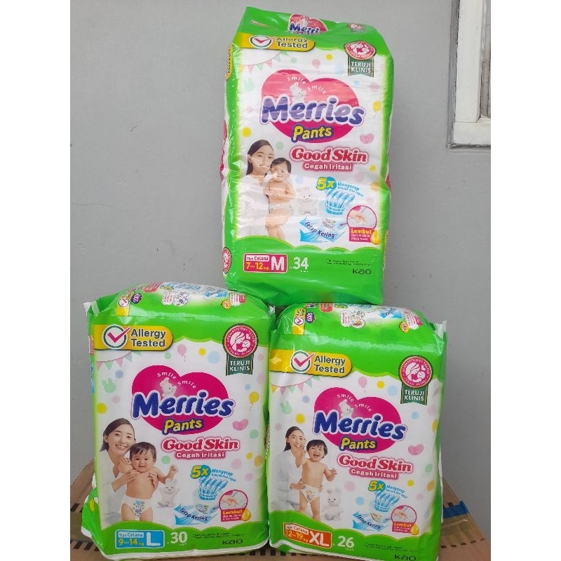 Jual Merries Pants Good Skin M32/L28/XL26 | Shopee Indonesia