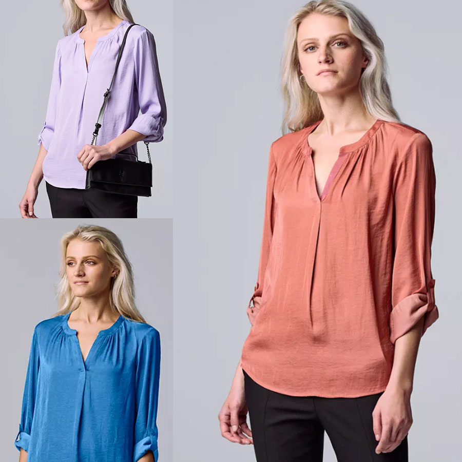 Jual BLOUSE WANITA SVW03 POPOVER TABSLEEVE XL4X Shopee Indonesia