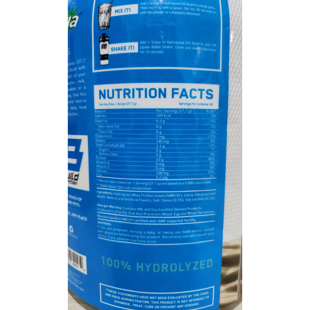 Jual Everbuild Nutrition Iso Build 5 lbs Ultra Hydrolyzed Isolate Whey ...