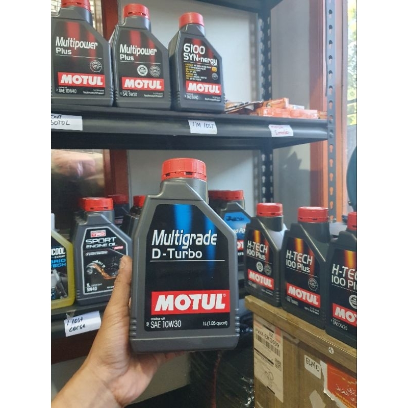 Jual Oli Mobil Motul Multigrade D-TURBO 10W30 SP 1L | Shopee Indonesia