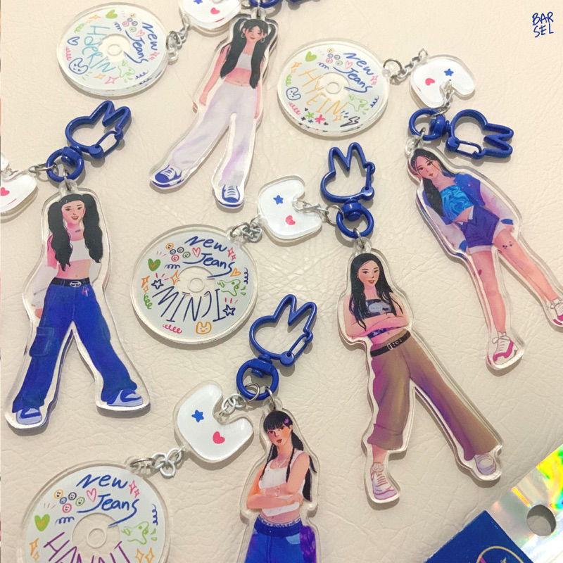 Jual NEW JEANS - HYPE BOY - FANMADE KEYCHAIN | Shopee Indonesia