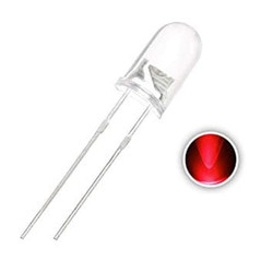 Jual Focus LED Red 3mm Diode Super Bright Round Clear Transparant Merah ...
