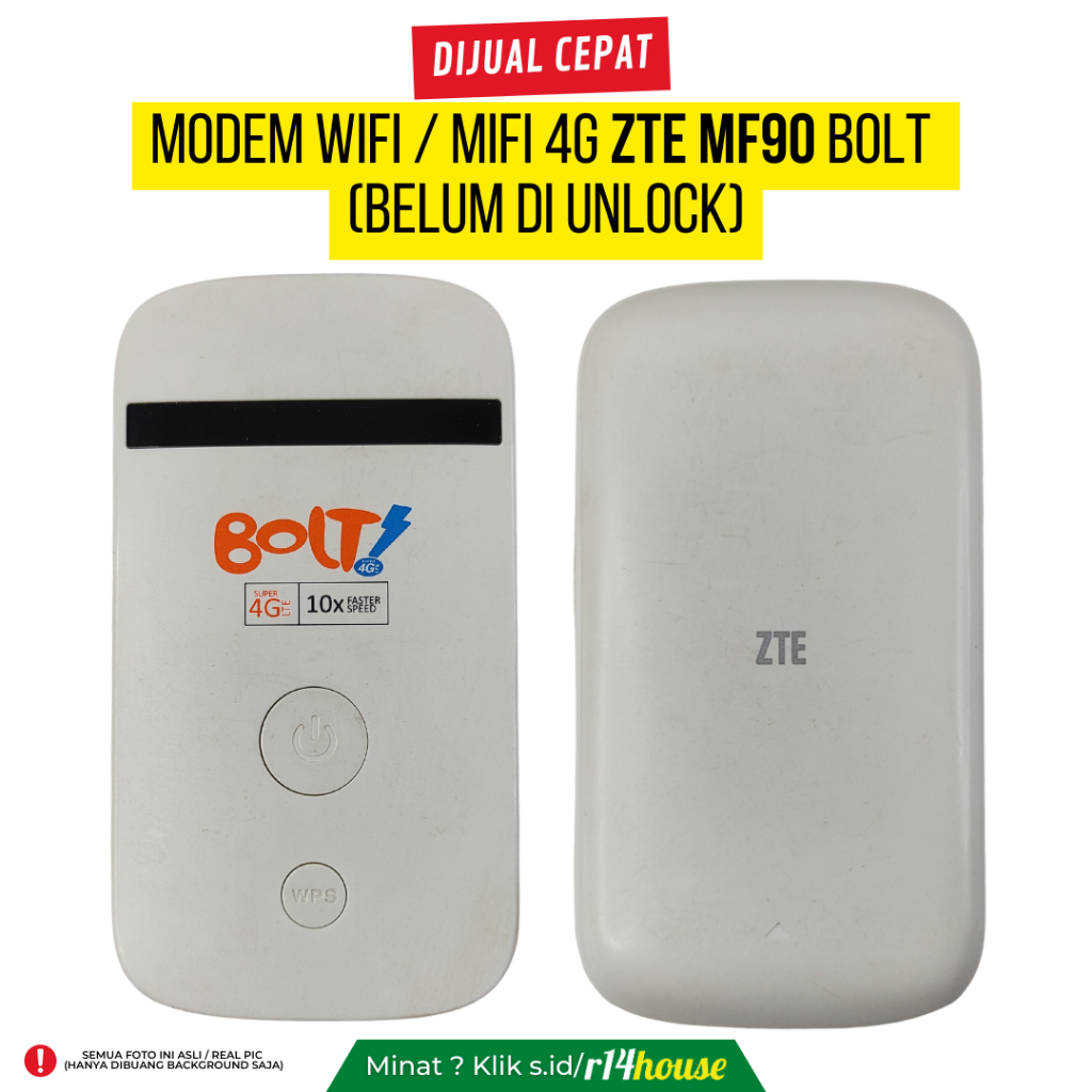 Jual MODEM WIFI / MIFI 4G ZTE MF90 BOLT (BELUM DI UNLOCK) Shopee