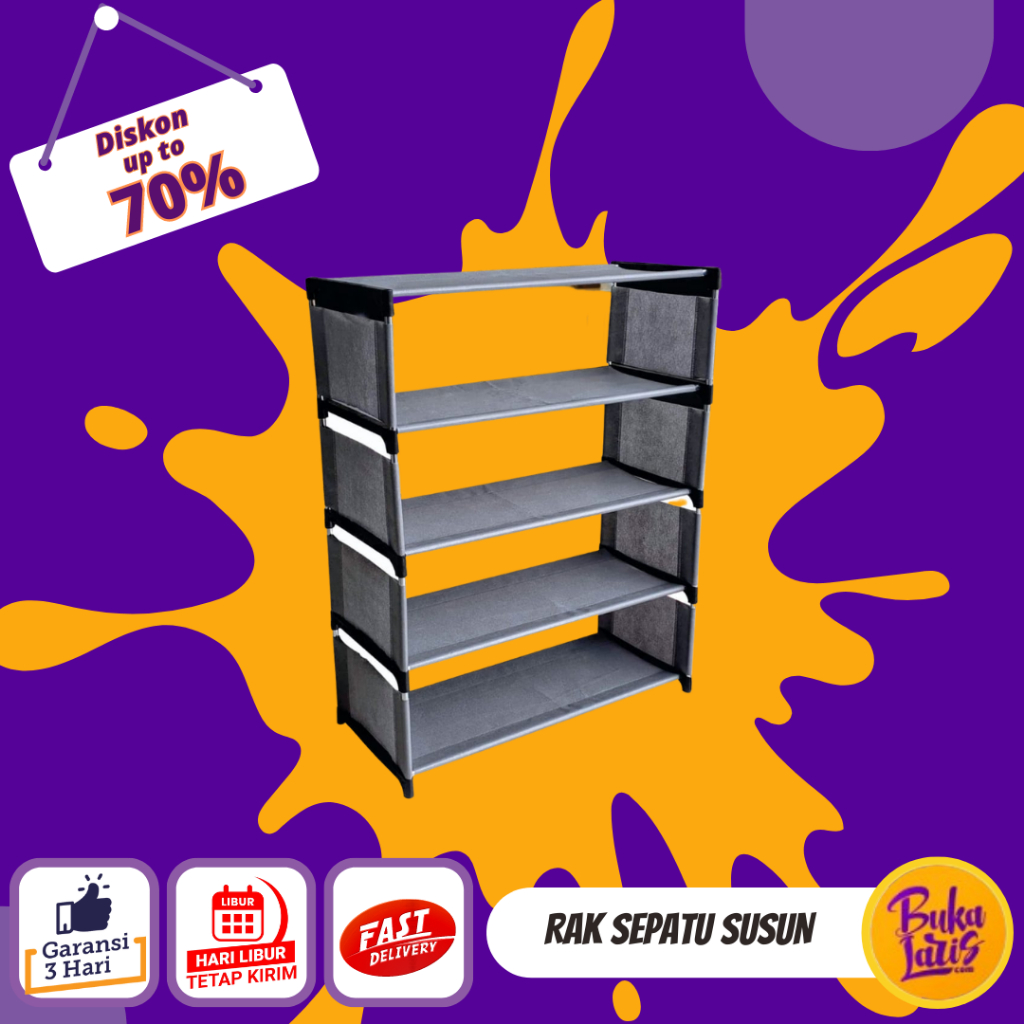 Jual Rak sepatu 5 susun gsf rak sepatu susun 5 rak sepatu gsf 5 layer ...