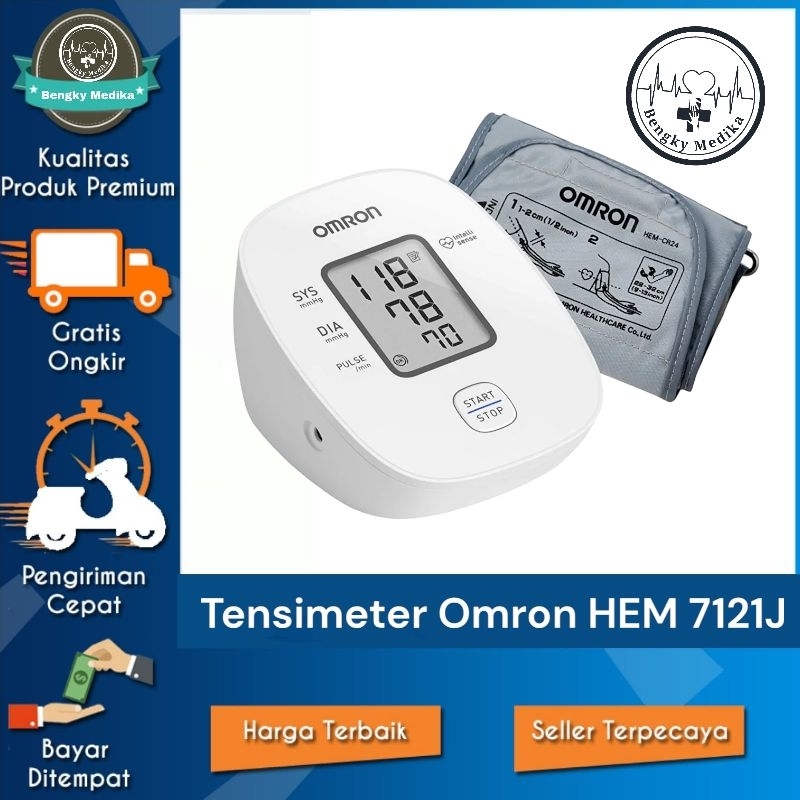 Jual Omron Blood Pressure Monitor HEM 7121J Tensimeter Digital