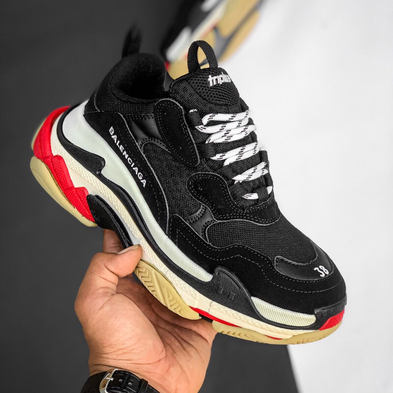 triple s red black