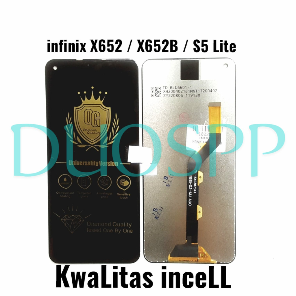 Jual LCD TOUCHSCREEN INFINIX X652 - X652B - S5 LITE LCD TS FULLSET ...