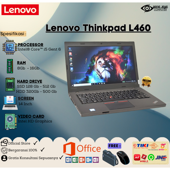 Jual Laptop Lenovo Thinkpa L460 Core i5 Gen 6 Ram 8gb SSD 256gb ...