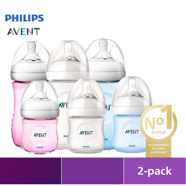 Jual PHILIPS Avent Natural Bottle Twin Pack | Botol Susu Bayi (Tersedia ...