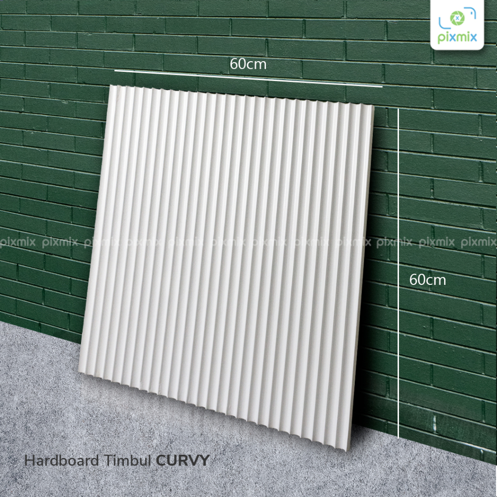 Jual Alas Foto Papan Gelombang / Hardboard Wavy Curve Relief / Wall