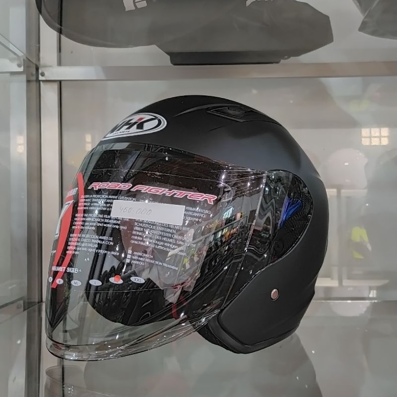 Jual HELM NHK R1 ELITE SOLID BLACK DOFF ORIGINAL PRODUK | Shopee Indonesia