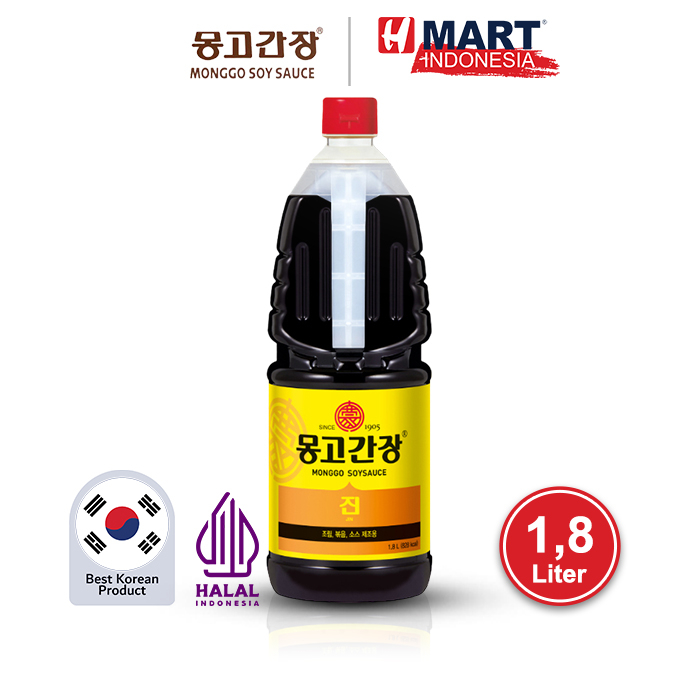Jual Monggo Jin Soy Sauce Kecap Asin Asli Korea 1.8L HALAL Shopee