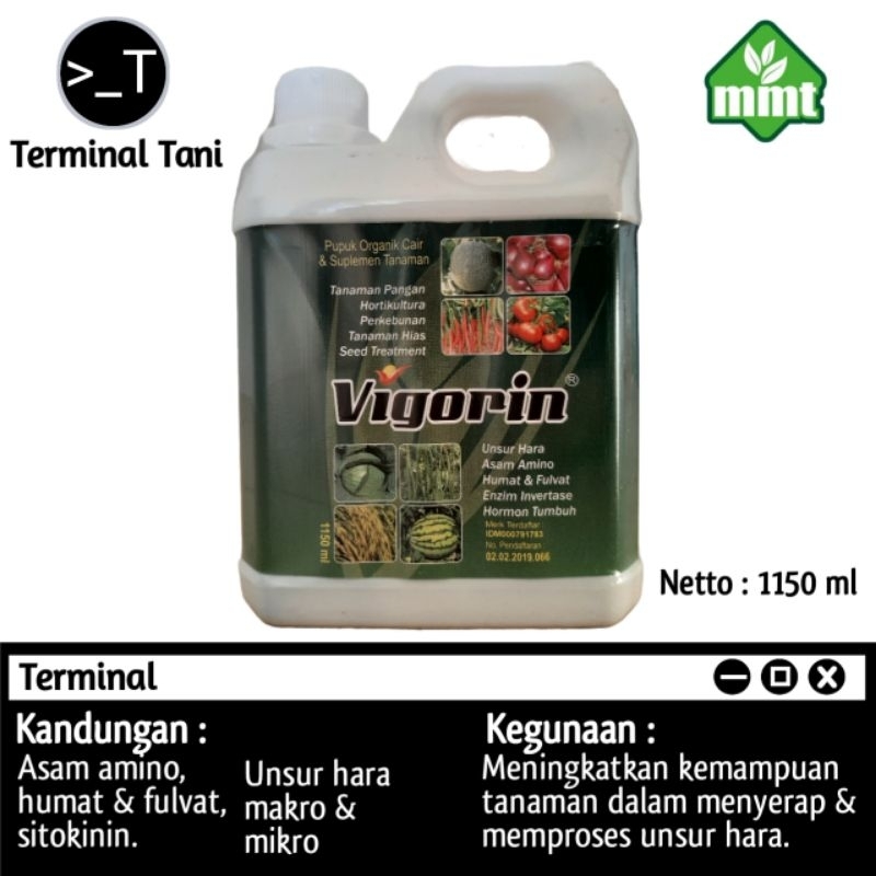 Jual Vigorin 1 Liter (Pupuk Organik cair) Pupuk asam amino | Shopee ...