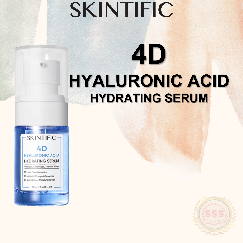 Jual SKINTIFIC 4D Hyaluronic Acid Hydrating Serum 20ml | Shopee Indonesia