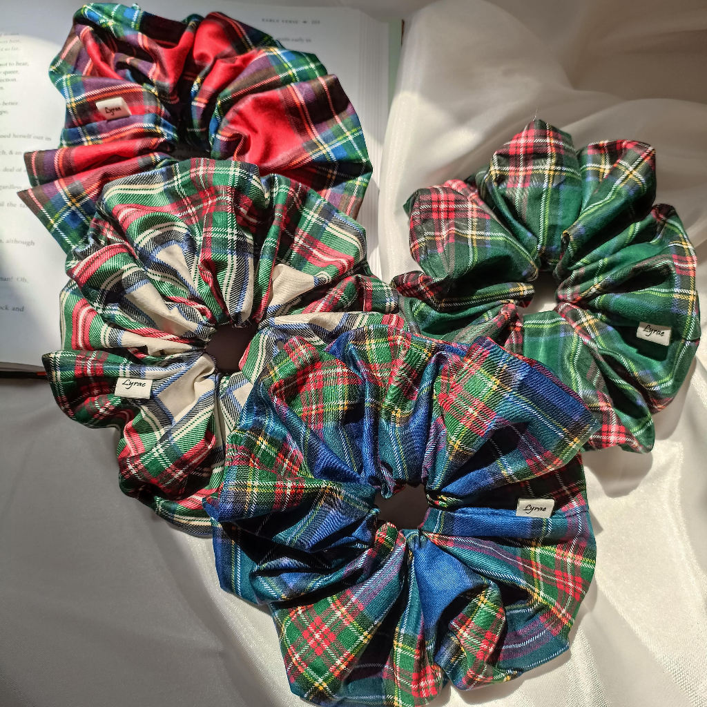 Jual XXL Scrunchie - Back to School scrunchie kotak korea | Shopee ...