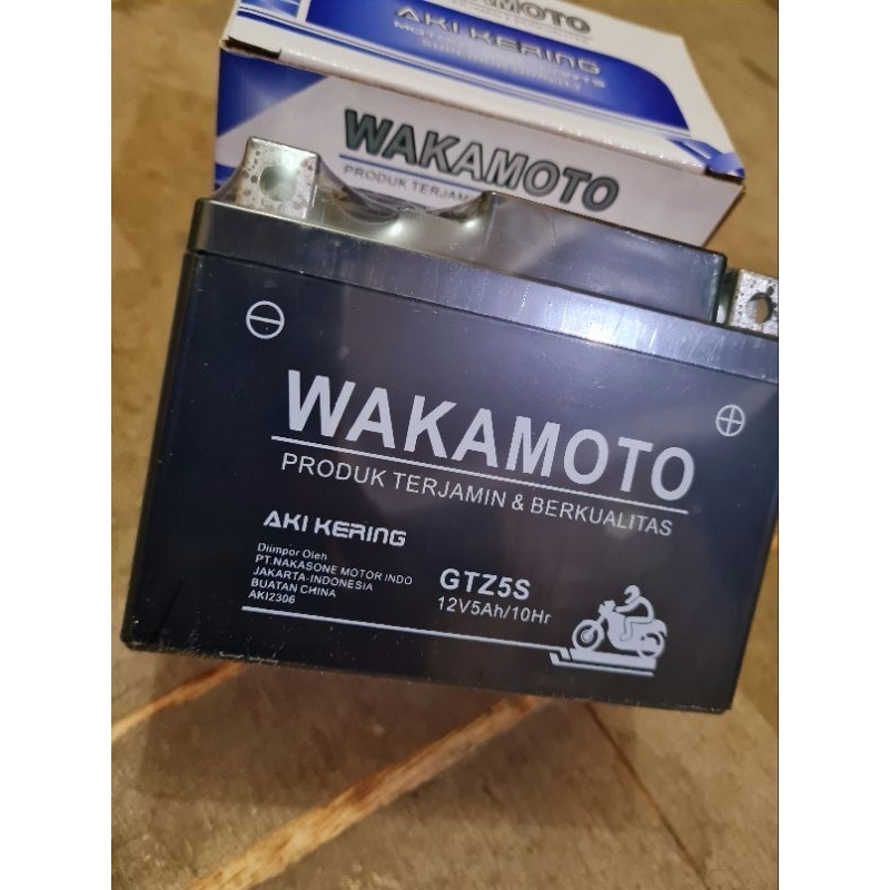 Jual AKI KERING KHARISMA GTZ5S 12V WAKAMOTO | Shopee Indonesia