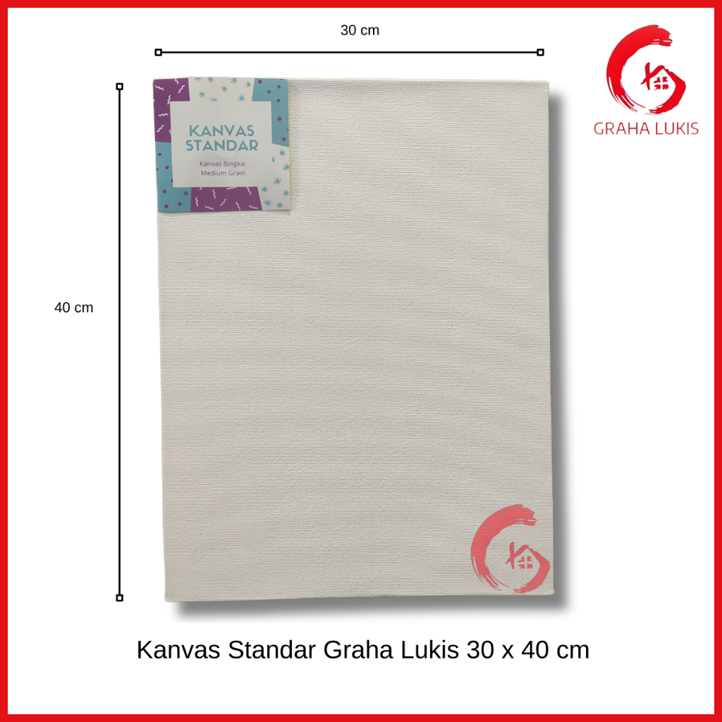 Jual Kanvas Standar Graha Lukis 30x40cm Shopee Indonesia