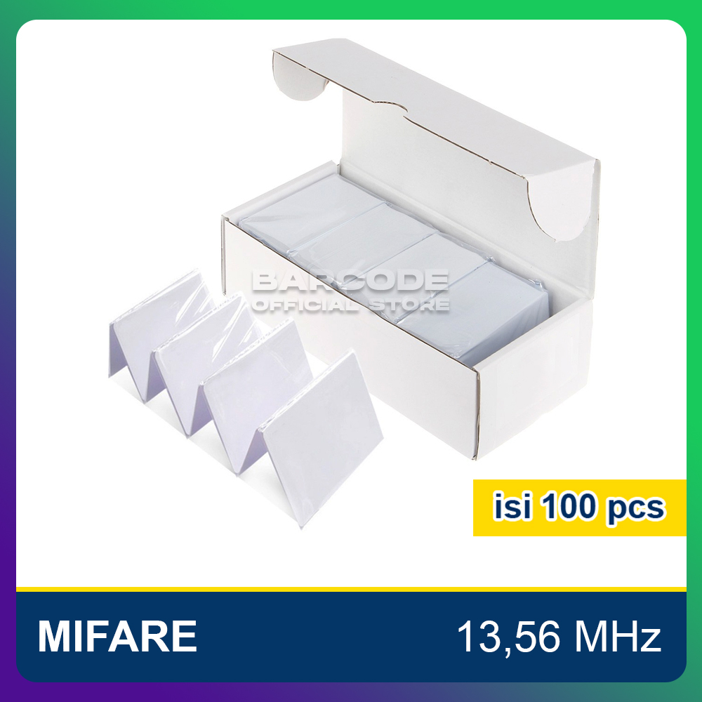 Jual 1 Pack Kartu RFID Mifare 13.56 MHz PVC ID Polos Blank Card 13 ...