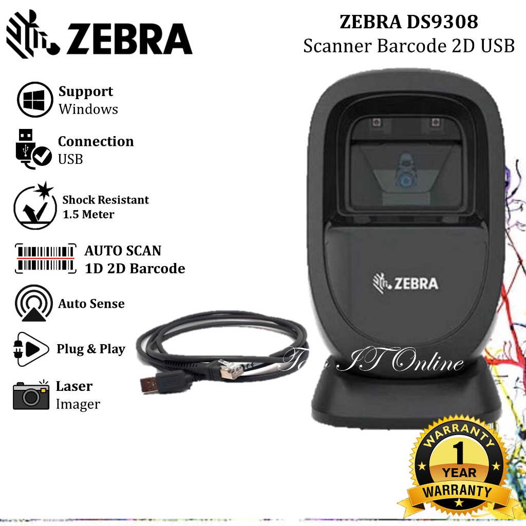 Jual Zebra Ds9308 2d Scanner Desktop Scanner Barcode Omni Symbol Zebra Ds 9308 Ds9308 Ds 7166