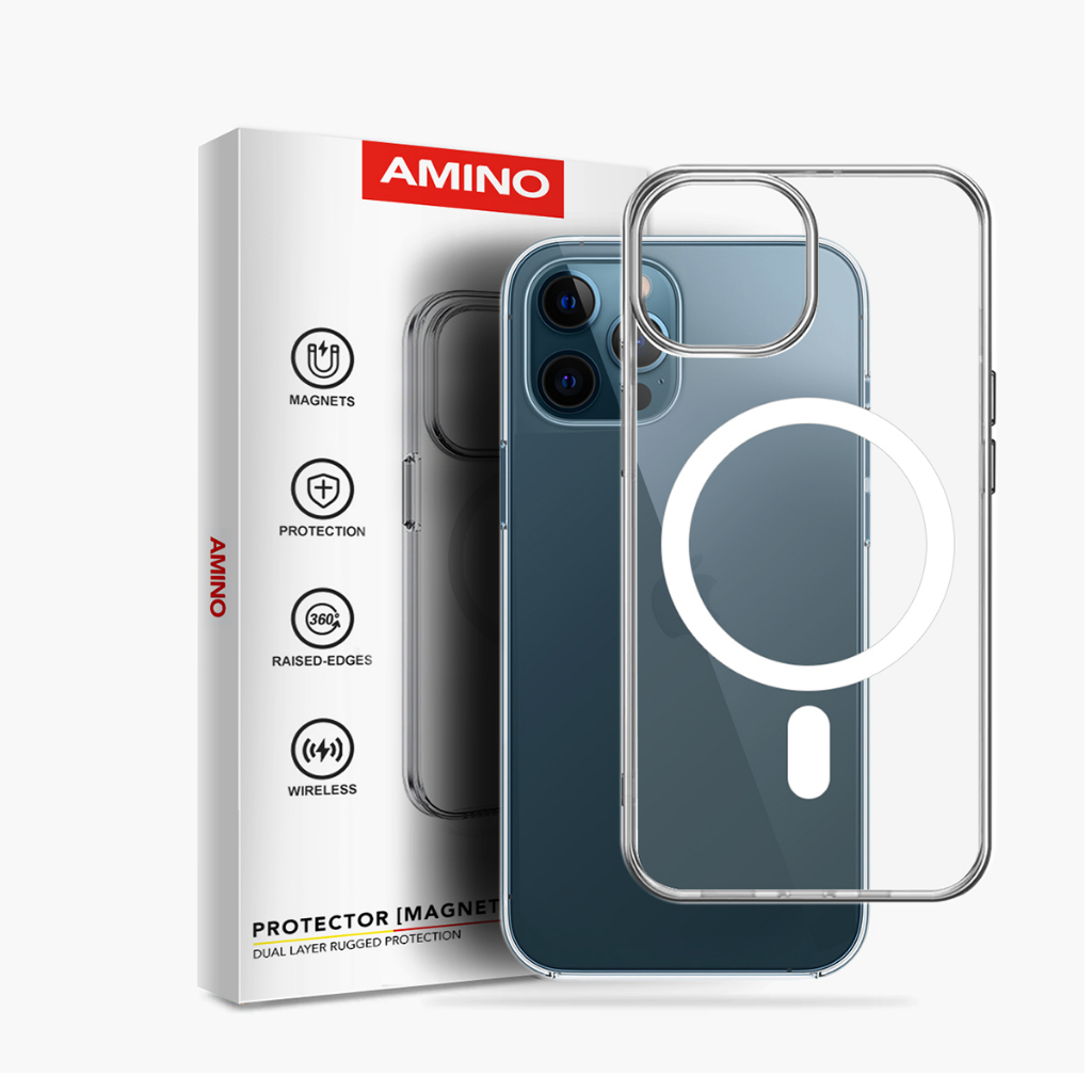 Jual AMINO Magnetic Case Untuk Iphone 12 12 Pro 12 Pro Max Clear