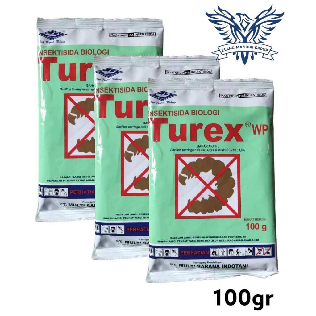 Jual Turex WP 100gr Insektisida Delta Endotoksin Biologi Pembasmi Hama ...