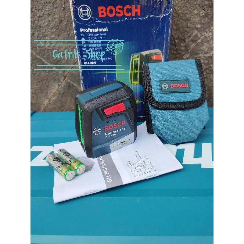 Jual Bosch GLL 30 G Green Laser, Laser Level Garis Hijau Bosch GLL 30G