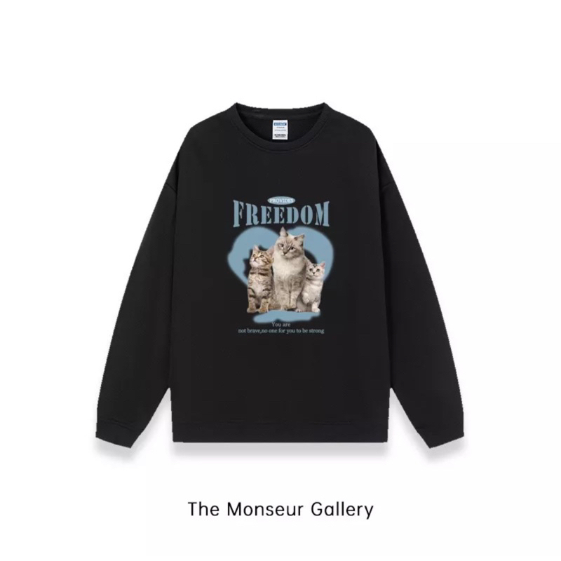 Jual The Monseur Gallery Sweater Oversize | Sweater Hitam | Shopee ...