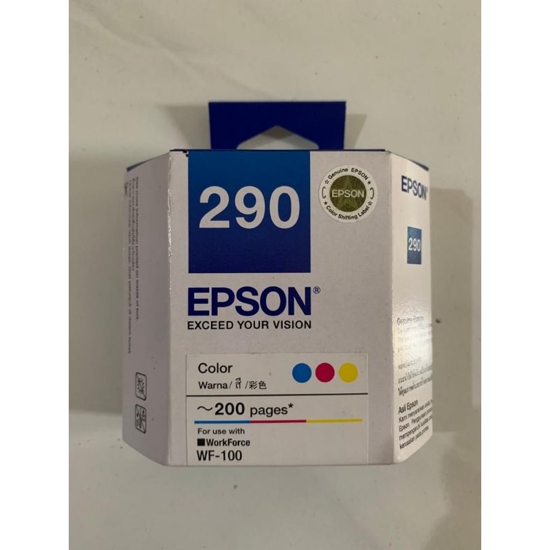 Jual Tinta Epson 290 Color Original Cartridge For Printer WF-100 ...