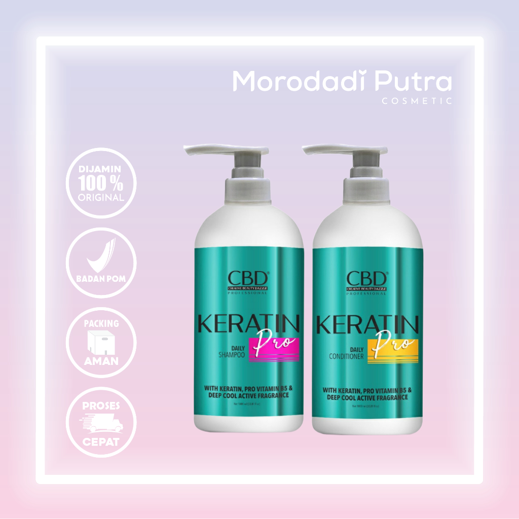 Jual CBD Keratin Daily Shampoo / Conditioner 1000ml (10661) | Shopee ...