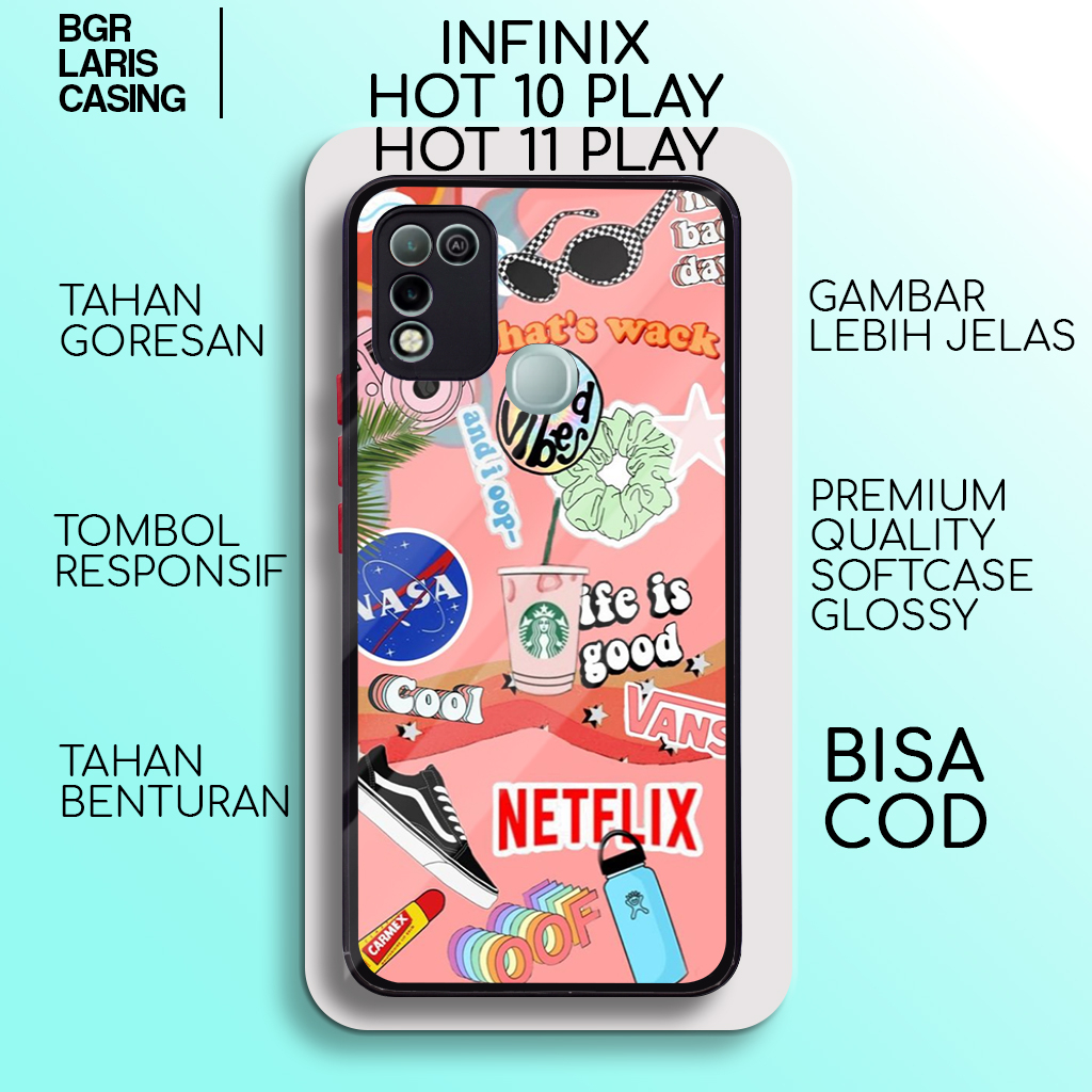 casing hp infinix hot 11 play aesthetic