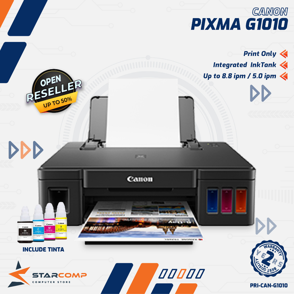 Jual Canon Inkjet Printer PIXMA G1010 Print Only G 1010 | Shopee Indonesia