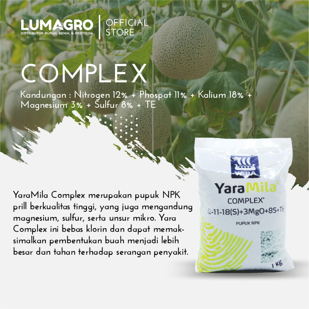 Jual Pupuk YaraMila Complex 1kg Kemasan Pabrik Memaksimalkan Hasil ...