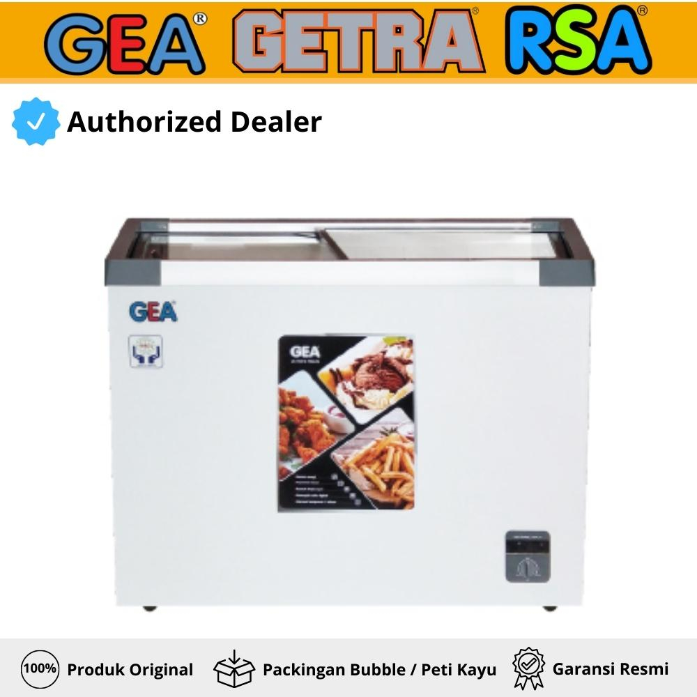 Jual Chest Freezer Box Sliding Gea Sd H Freezer Sliding Kaca Flat Kapasitas Liter Garansi