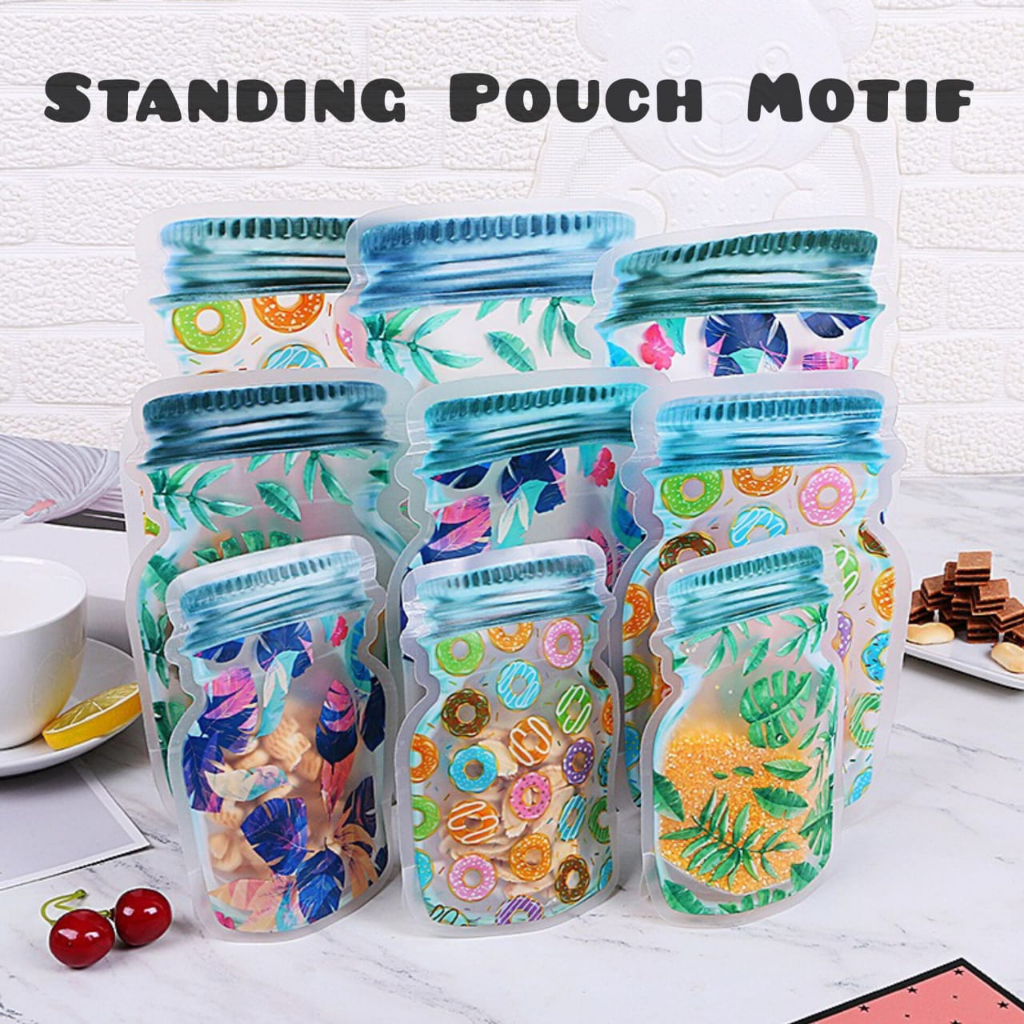 Jual Toples Model Pouch / Standing Pouch Ziplock Jar Toples Packaging