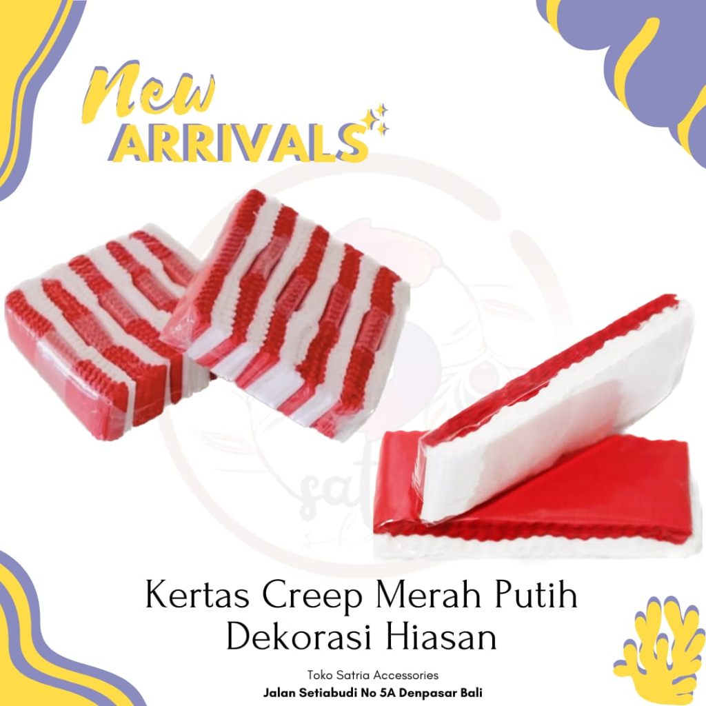 Jual Kertas Krep Potong Merah Putih Shopee Indonesia