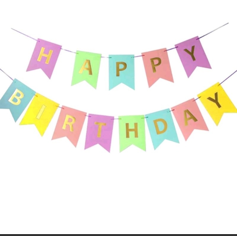 Jual Banner happy birthday bendera spanduk ulang tahun | Shopee Indonesia