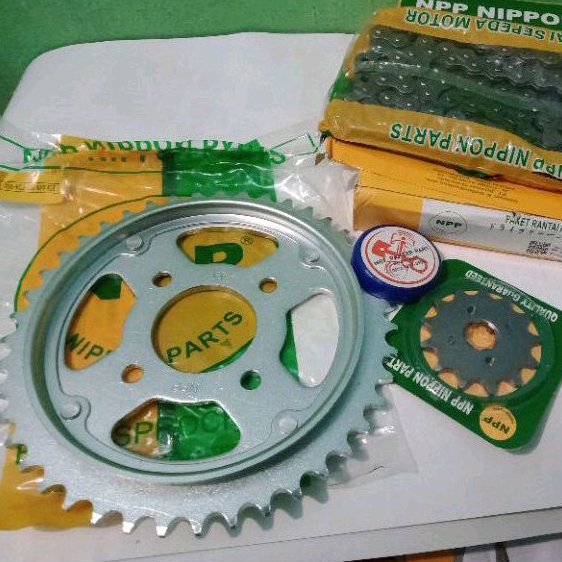 Jual GEARSET RANTAI HONDA TIGER NPP//GIR SET RANTE//GEAR SET PAKET