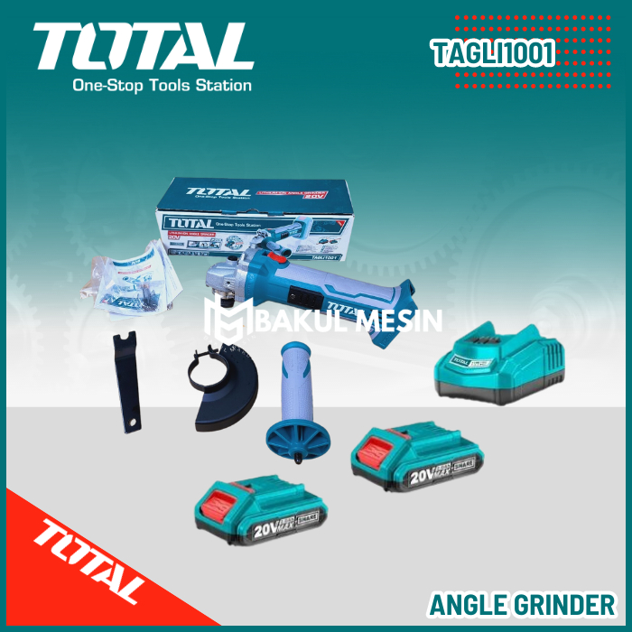 Jual Mesin Gerinda Baterai Set Cordless Angle Grinder Total Tagli