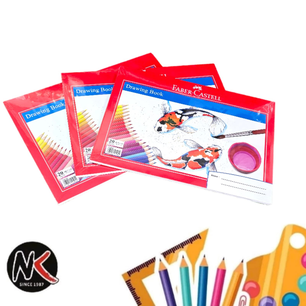 Jual Drawing Book A4 FABER CASTELL 200gr / Sketchbook Buku Gambar 20
