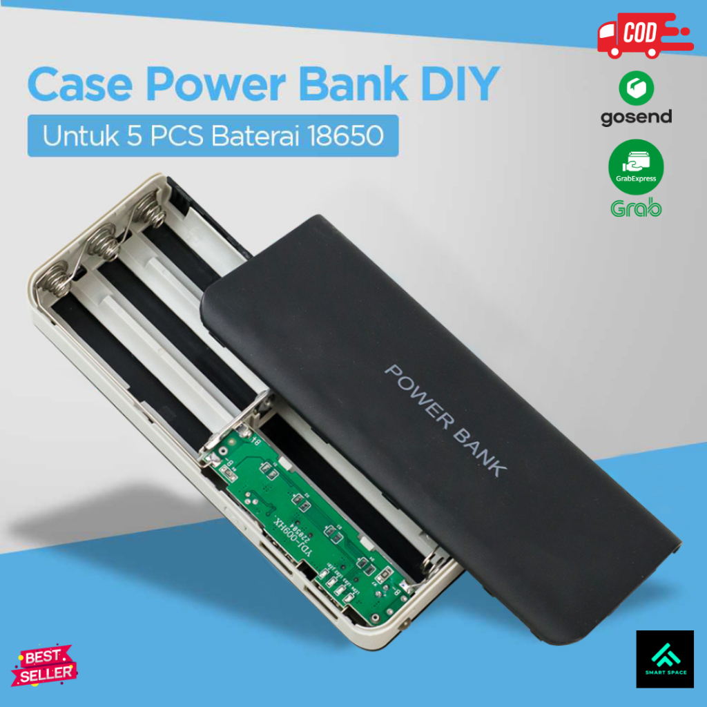 Jual [SPCE] VBESTLIFE Case Power Bank DIY untuk 5 PCS 18650 - YDJ-009HX