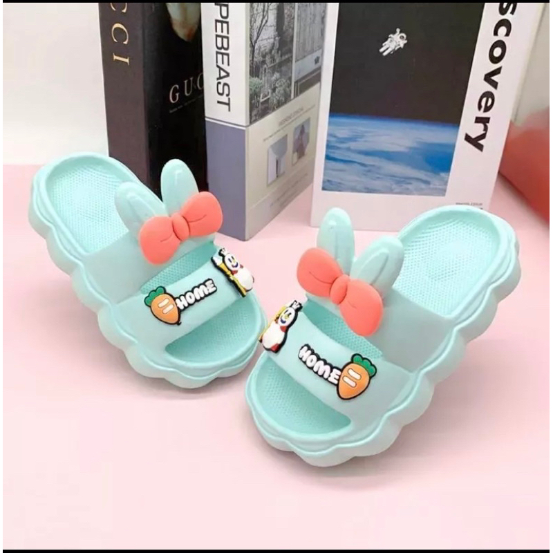 Jual Sandal Selop Anak Ban dua MIXUE Pita Rabbit Terbaru Sandal Anak ...