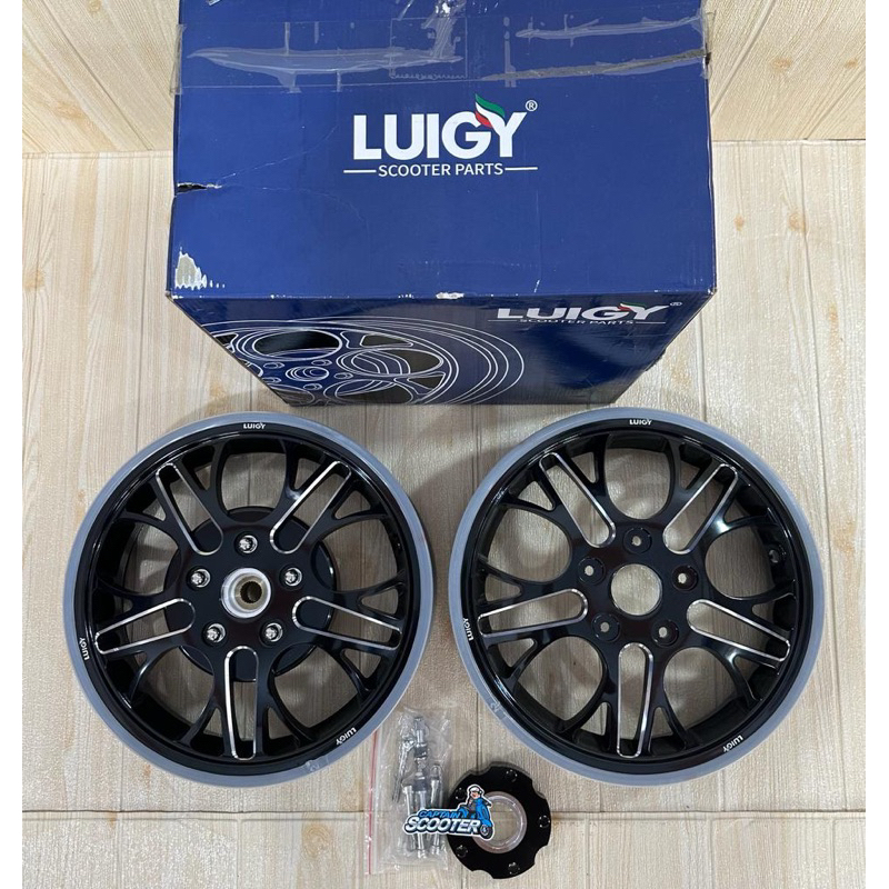 Jual Rims Velg Luigy CS-03 CS03 Black Vespa Sprint Primavera GTS LX S ...