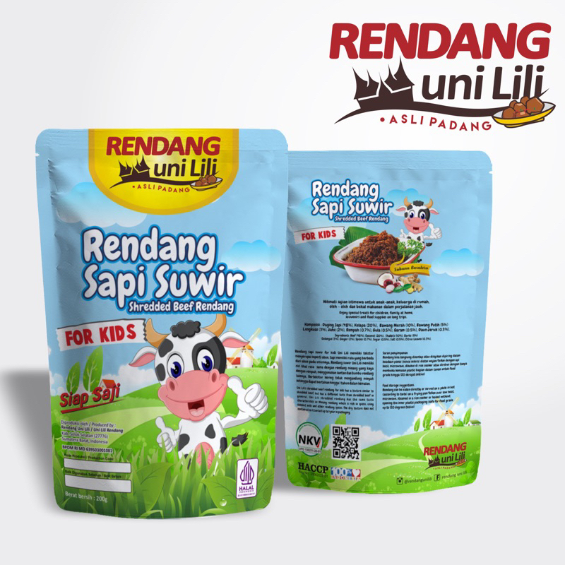 Jual RENDANG SAPI SUWIR & AYAM SUWIR FOR KIDS (Tidak Pedas) BPOM by