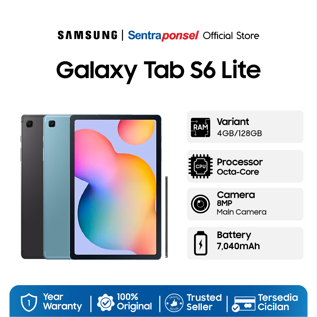 Jual Tablet Samsung Tab S6 Lite (Termasuk Pen) Shopee Indonesia