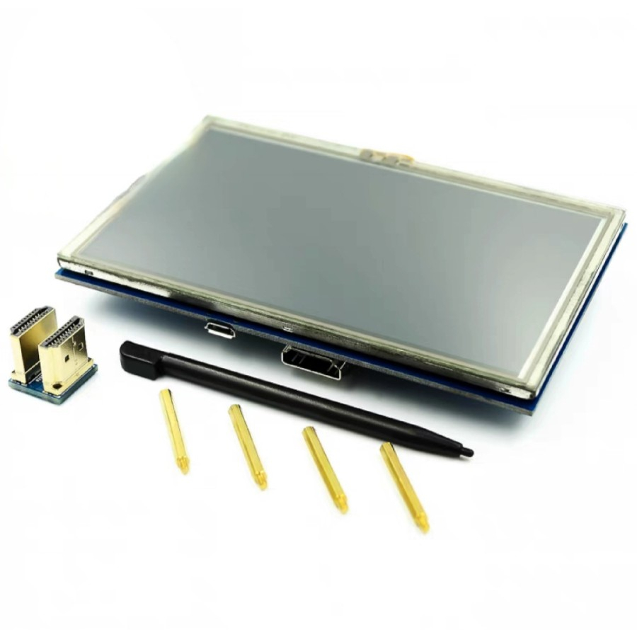 Jual LCD Raspberry Pi touchscreen 5 Inchi HDMI 800*400 HD resolution ...