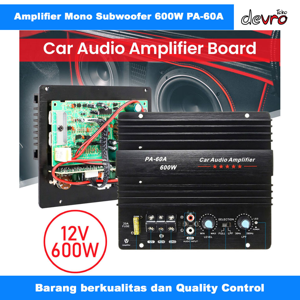 Jual Power Amplifier Mono Car Audio Amplifier Board Player Bass