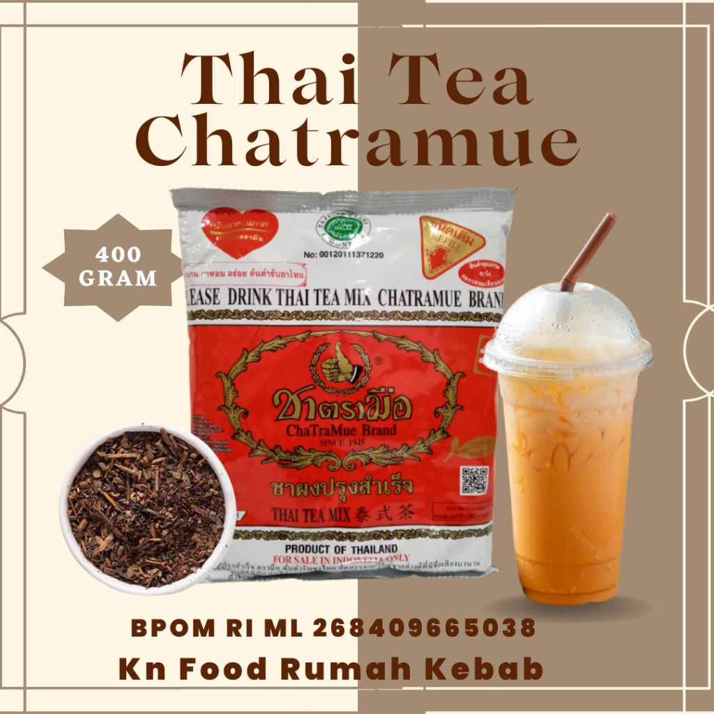 Jual Thai Tea number one chatramue 400gr BPOM | Shopee Indonesia