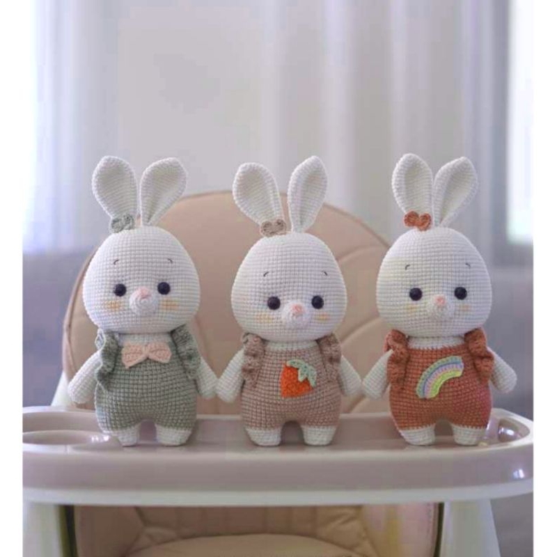 Jual Amigurumi pdf crochet pattern bunny rabbit pola boneka rajut ...